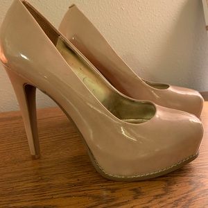 Vera Wang Blush Pink Platform Stilettos
